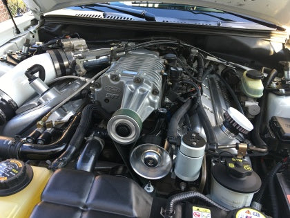 JLT 99-04 Ford Mustang SVT Cobra Driver Side Oil Separator 3.0 - Clear Anodized