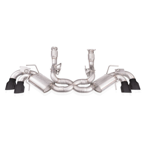 STAINLESS WORKS EXHAUST 2020-23 CORVETTE C8 EXHAUST SYSTEM Redline (Most Aggressive) MATT BLACK TIPS