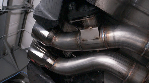 STAINLESS WOKRS EXHAUST 2016-19 CADILLAC CTS-V AXLEBACK (Factory Connect)