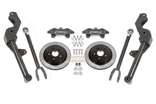DRP300 - 15" Conversion Kit By Carlyle Racing, Solid Rotors, Black Calipers