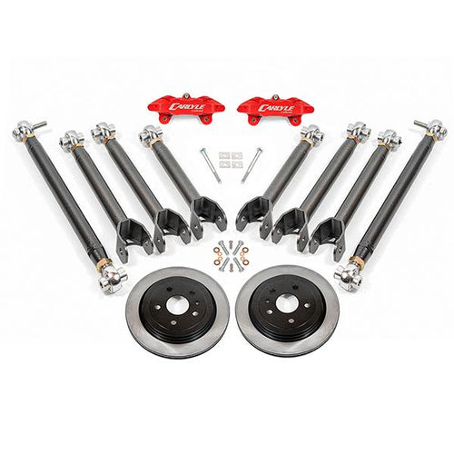 DRP361 - 15" Conversion Kit By Carlyle Racing, Solid Rotors, Red Calipers (16-23 Chevy Camaro)