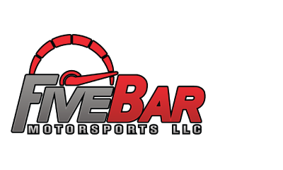 Five Bar Motorsports company logo along the top side of the website
