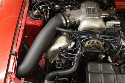 JLT 96-98 Ford Mustang SVT Cobra Black Textured Cold Air Intake Kit w/Red Filter