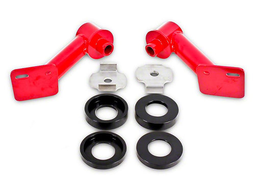 BMR 15-17 S550 Mustang Cradle Bushing Lockout Kit - Red