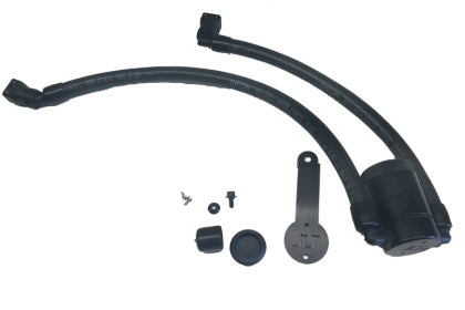 JLT 18-19 Ford Mustang GT Driver Side Oil Separator 3.0 - Black Anodized