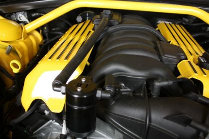 JLT 11-19 Dodge Charger SRT 6.4L Hemi Passenger Side Oil Separator 3.0 - Black Anodized