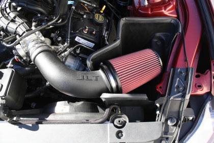 JLT 15-17 Ford Mustang V6 Black Textured Cold Air Intake Kit w/Red Filter