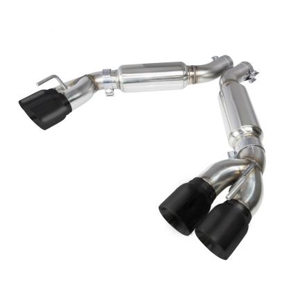 Kooks 2016 + Chevrolet Camaro SS LT1 3in Axle Back Exhaust System w/ Mufflers and Black Quad Tips - 22606260