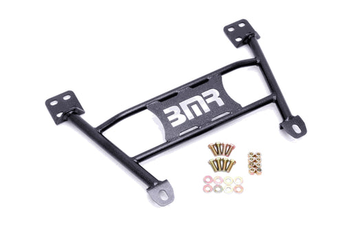 BMR 05-14 S197 Mustang Radiator Support Chassis Brace - Black Hammertone