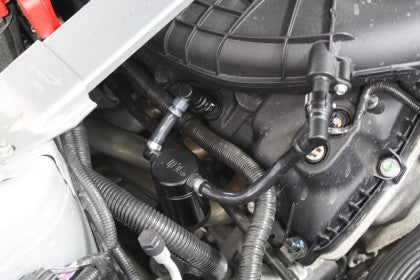 JLT 11-17 Ford Mustang V6 Passenger Side Oil Separator 3.0 - Black Anodized